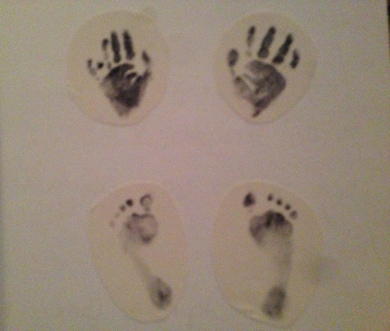 Olive's Hand and Foot Prints